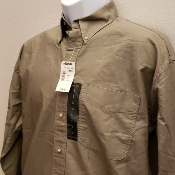 Hill Archer Vintage Wards Men's Small Dress Shirt - Picture 2 of 5